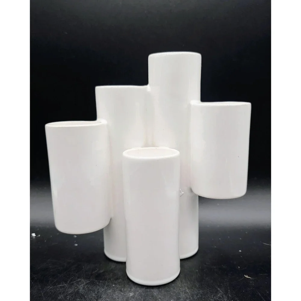 Vintage Guldkroken White 7 Armed Candlestick Holder 7